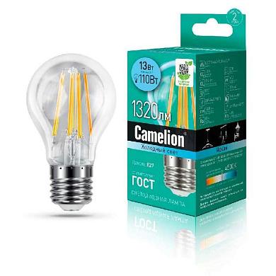 лампа светодиодная camelion e27 13w 4500k led13-a60-fl/845/e27 13717