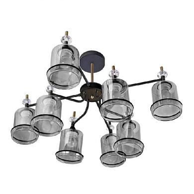 потолочная люстра imex md.4890-8-s coffee+fgd