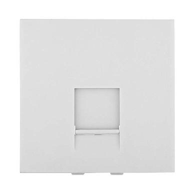 накладка lk studio для розетки телефонной, компьютерной rj,45х45мм (белый) lk45 853204-1