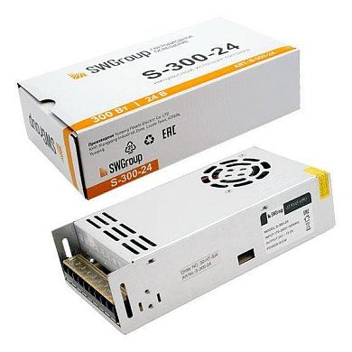 блок питания swg 24v 300w ip20 12,5a s-300-24 000119