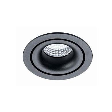 встраиваемый светодиодный диммируемый светильник italline it02-008 dim black