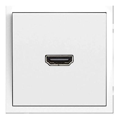 розетка hdmi 2.0 type a (механизм), stekker, серия эмили, rst00-5118-01, белый фарфор, soft touch 50163