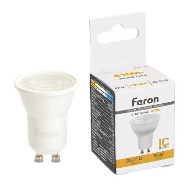лампа светодиодная feron lb-272 mr11 gu10 5w 175-265v 2700k 51218
