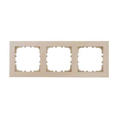 рамка 3-постовая lk studio (шампань) lk80 flat, 844306-1