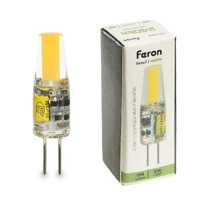 лампа светодиодная feron lb-424 g4 3w 12v 4000k 51171