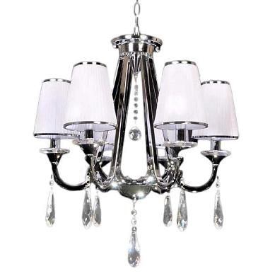 подвесная люстра lumina deco milesia ldp 8926-6 wt+chr