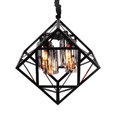 подвесная люстра lumina deco brutte ldp 11339-4 bk