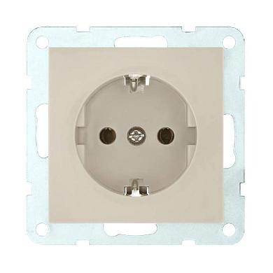розетка lk studio с з/к, без шторок (бежевый) lk60 863101-1