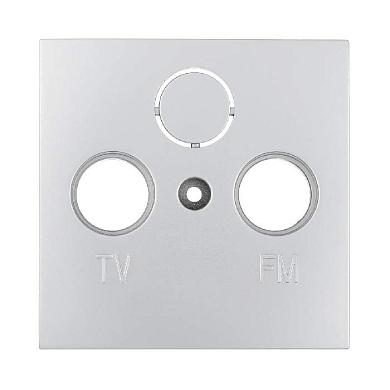 накладка lk studio розетки tv+fm+sat, 2(3) отверстия (серебристый металлик) lk60 865203-1