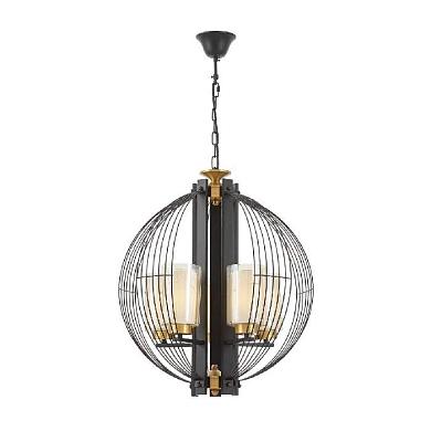 подвесная люстра lumina deco ponti ldp 1245-5 bk+md