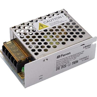 блок питания для светодиодной ленты feron lb002 12v 30w ip20 2,5a 41349