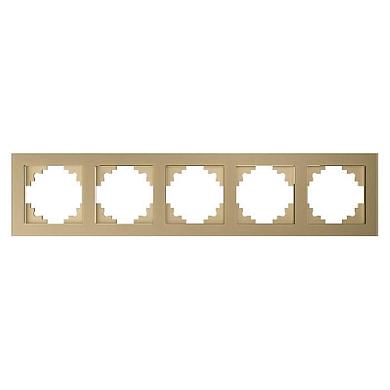 рамка 5-постовая stekker катрин золото gfr00-7005-08 49040